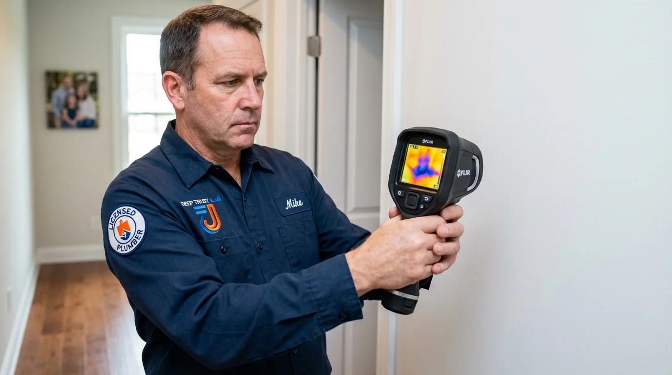 Thermal imaging leak detection by Johns Plumbing LLC in Norwalk